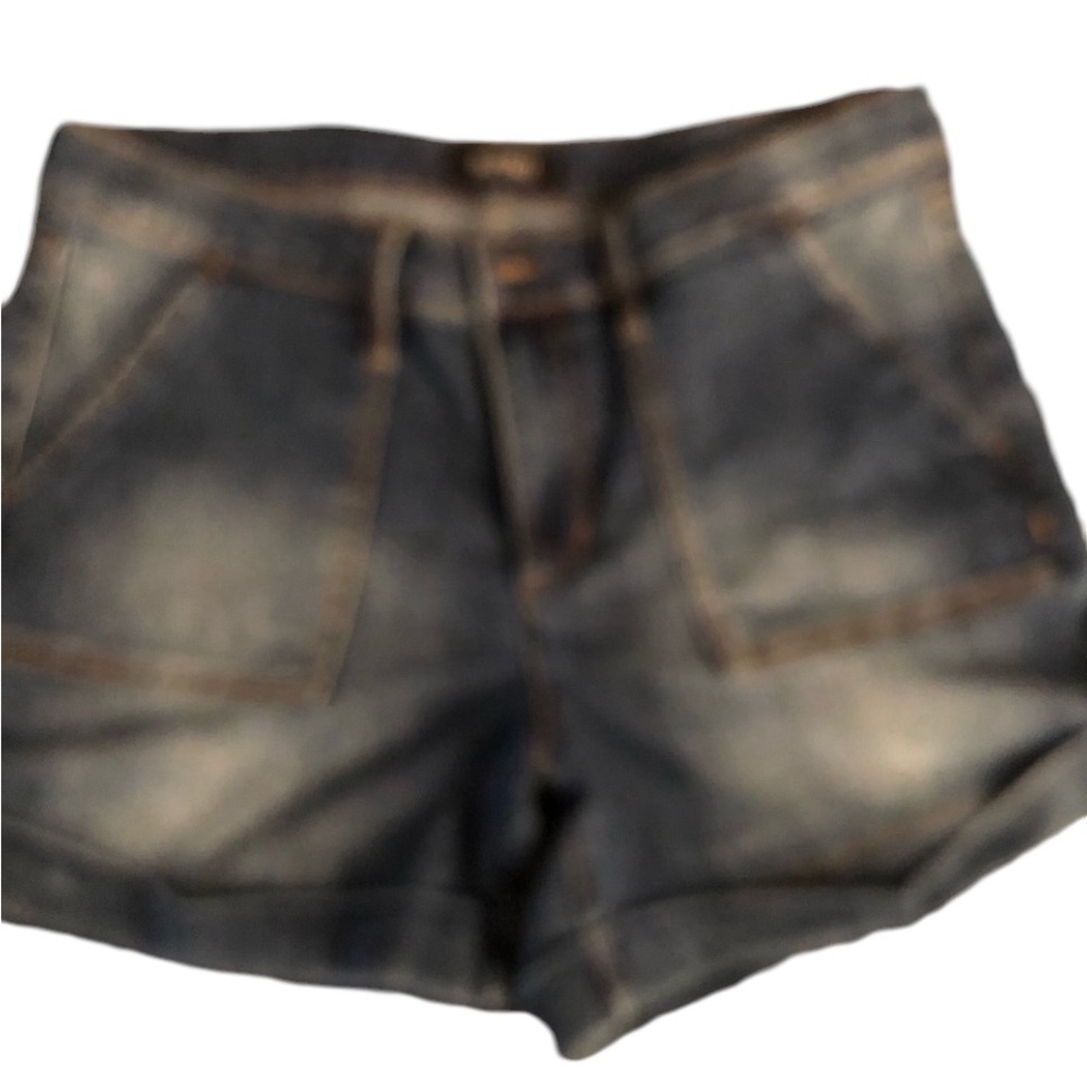 Buffalo by David  Bitton  size 30 high waist jean short’s with  cuff stretch